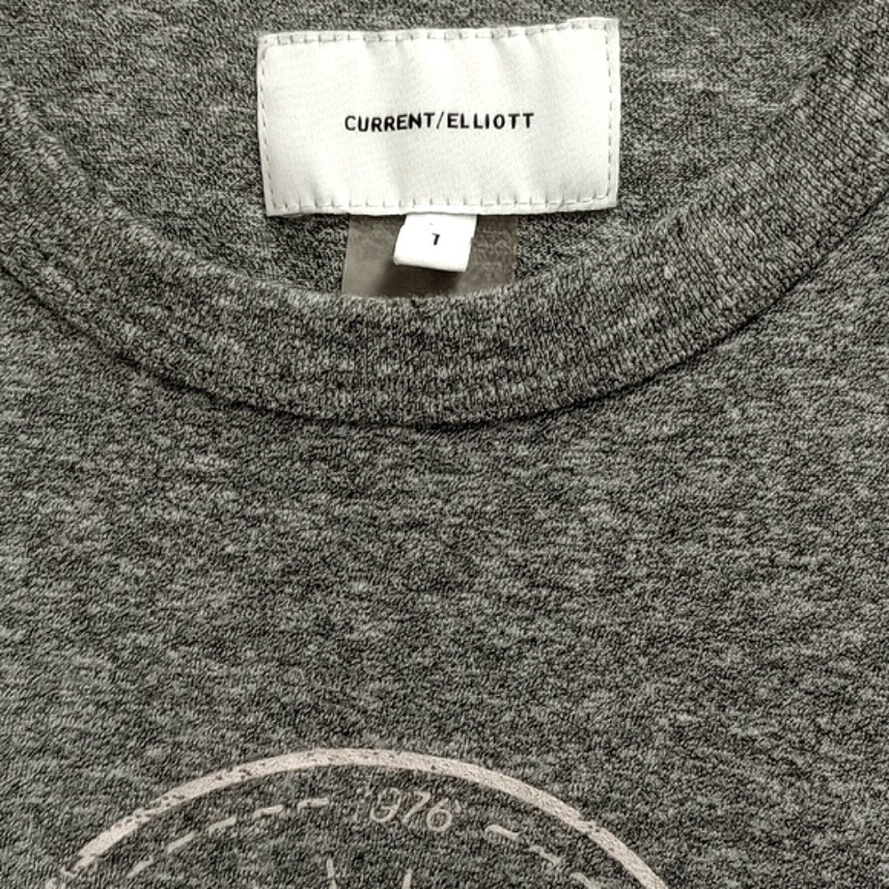 CURRENT/ELLIOT HEATHER GRAY SOFT BLUE & RED GRAPHIC TANK TOP - Picture 4 of 7